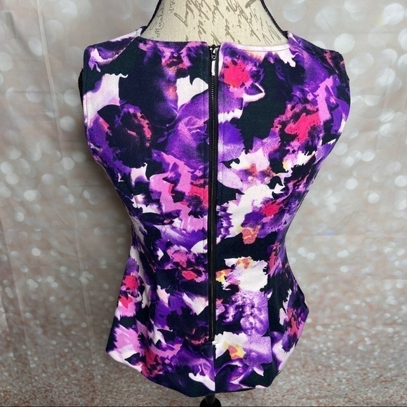 HAL RUBENSTEIN - Orchid Print Sleeveless Top - Picture 7 of 7